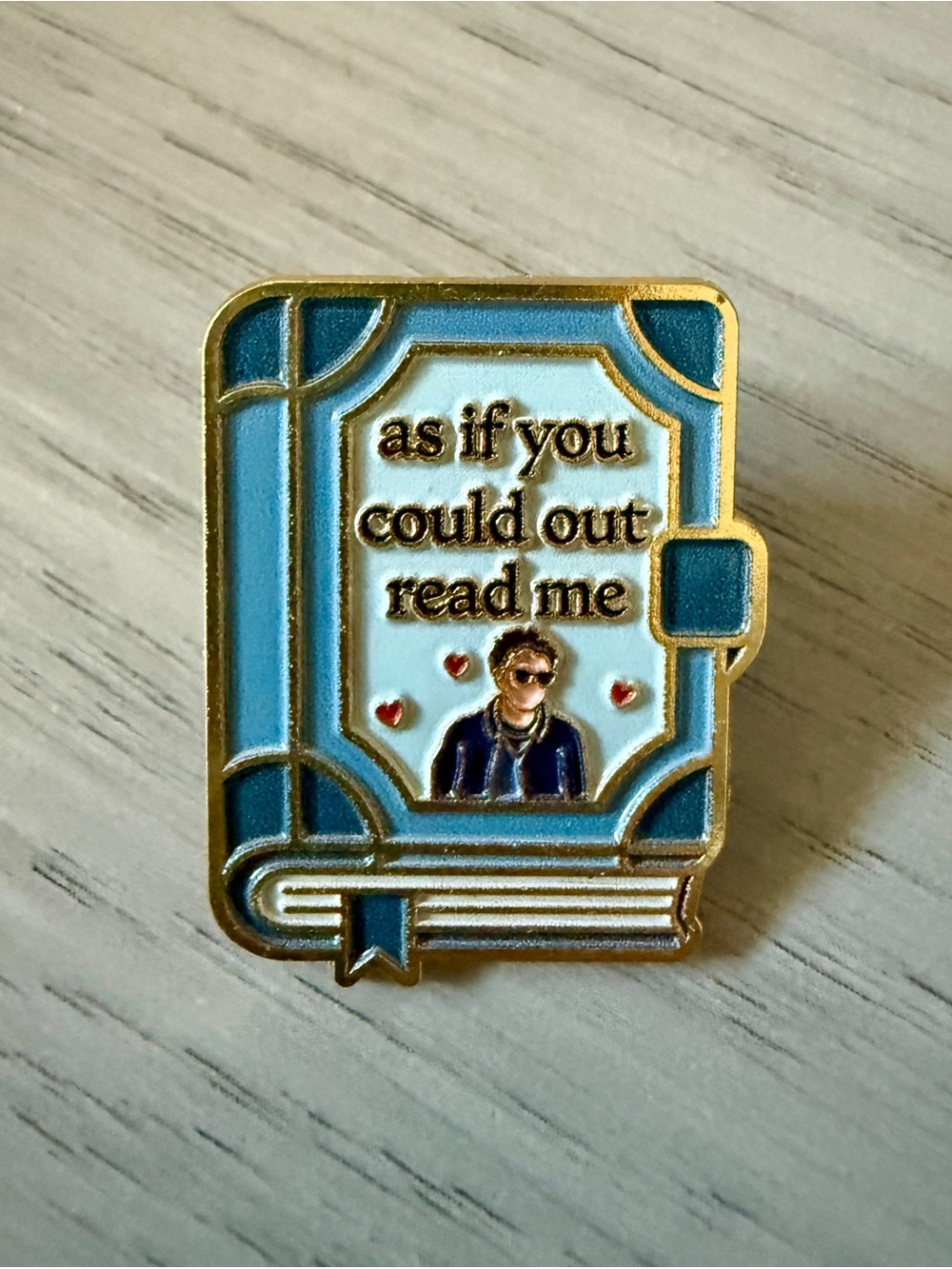 New "As If You Could Outread Me" Edward Cullen Enamel Pin Funny Quote Twilight